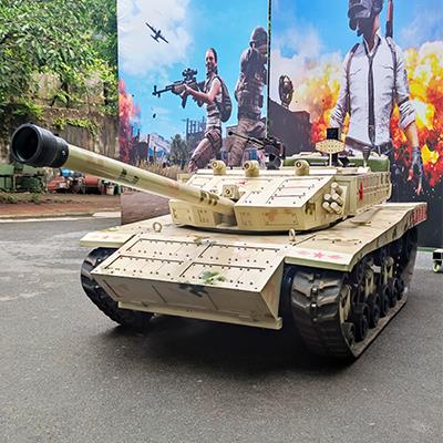 軍博游樂坦克車用的什么材質？