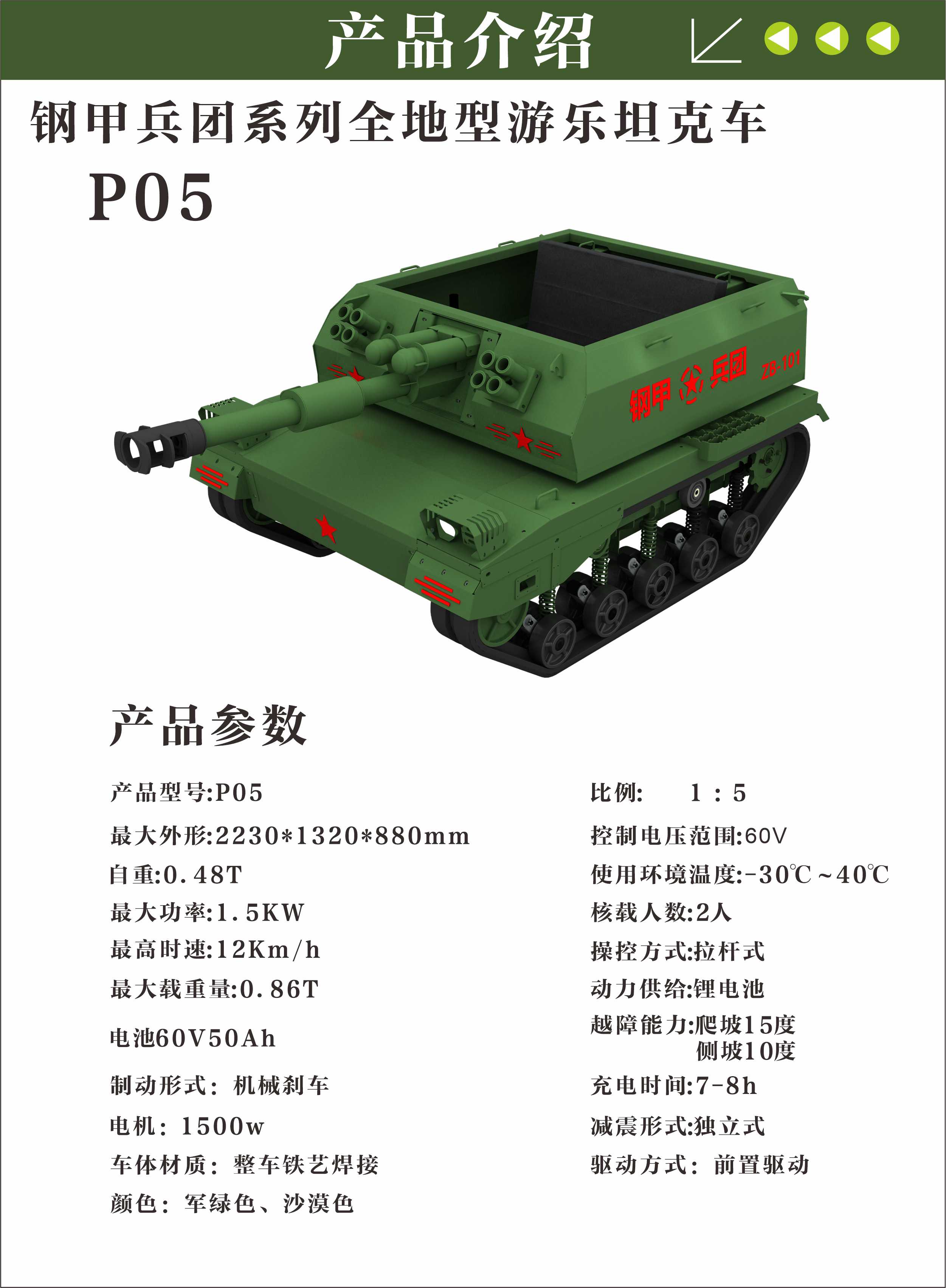 軍博小型坦克車